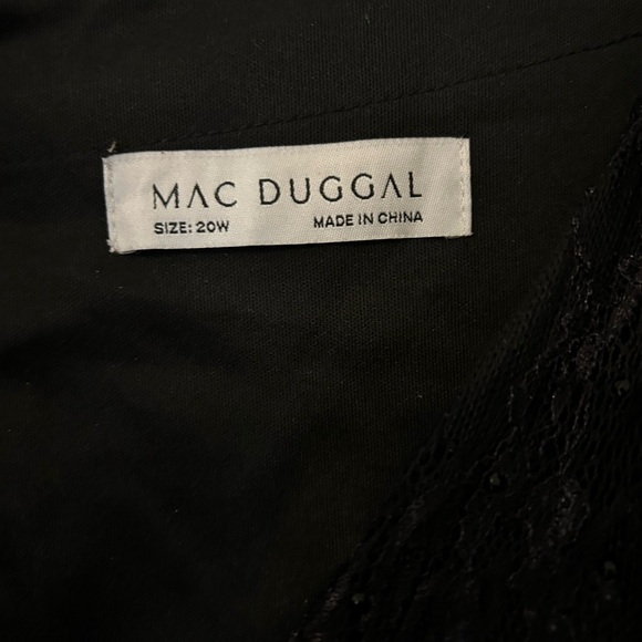 Macduggal black lace cocktail formal dress size 20w NWT - Picture 5 of 8